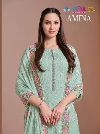 VIPUL AMINA 5991 TO 5996 DESIGNER SALWAR SUIT WHOLESALER IN INDIA